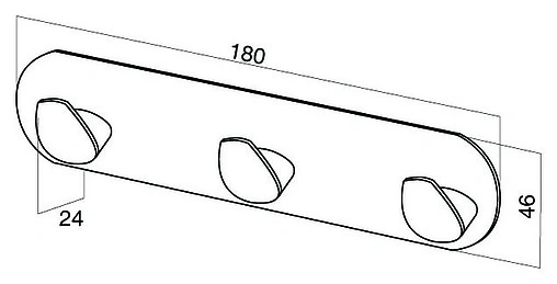 Крючок тройной Am.Pm Inspire хром A5035764