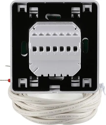 Проводной комнатный терморегулятор НО/НЗ 230В Valtec белый VT.AC709.0.0