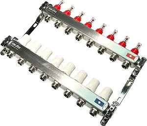 Группа коллекторная с расходомерами 8 отводов 1&quot;в/в x ¾&quot;ек Uni-fitt OPTIMAL 450B4308.RU, 5