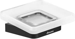 Мыльница Ravak 10° чёрный матовый X07P556 Мыльница Ravak 10° чёрный матовый X07P556, 1
