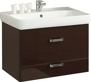Тумба-умывальник подвесная Aquaton Америна 70 тёмно-коричневый 1A1376K1AM430 Тумба-умывальник подвесная Aquaton Америна 70 тёмно-коричневый 1A1376K1AM430, 1