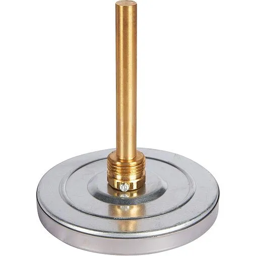 Термометр биметаллический Rommer 100мм 120°С гильза 100мм ½&quot; RIM-0001-101015