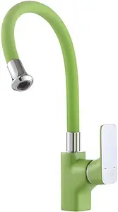 Смеситель для кухни с гибким изливом D&K Berlin Humboldt зелёный/хром DA1432912 Смеситель для кухни с гибким изливом D&K Berlin Humboldt зелёный/хром DA1432912, 1