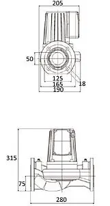 Насос циркуляционный Pumpman GRS50/12F-М Насос циркуляционный Pumpman GRS50/12F-М, 4