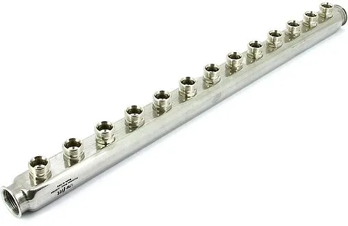 Коллектор распределительный проходной 13 отводов 1&quot;в/в x ¾&quot;ек Uni-fitt 430I4313