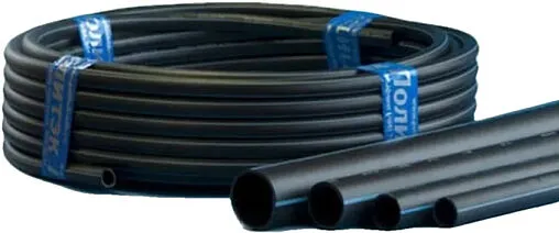 Труба водопроводная питьевая ПНД 32 x 2.0 мм черная Политэк PE1W032020л50