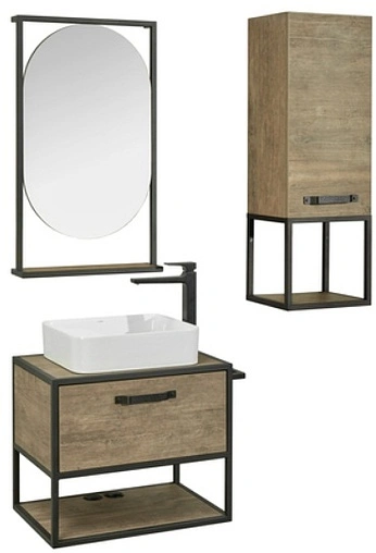 Тумба-умывальник подвесная Aquaton Лофт Фабрик 65 дуб кантри 1A2423K4LTDY0