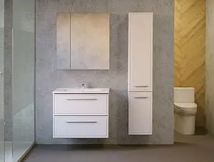 Тумба-умывальник подвесная Raval Frame 75 белый Fra.01.75/P/W+QDR75SLWB01 Тумба-умывальник подвесная Raval Frame 75 белый Fra.01.75/P/W+QDR75SLWB01, 5