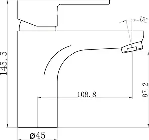 Смеситель для раковины BelBagno Loyd хром LOY-LVM-CRM Смеситель для раковины BelBagno Loyd хром LOY-LVM-CRM, 2