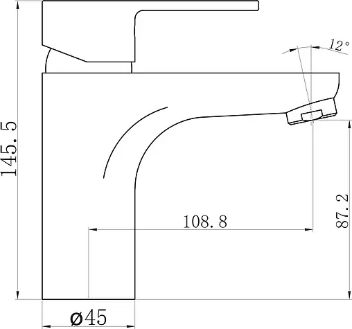 Смеситель для раковины BelBagno Loyd хром LOY-LVM-CRM