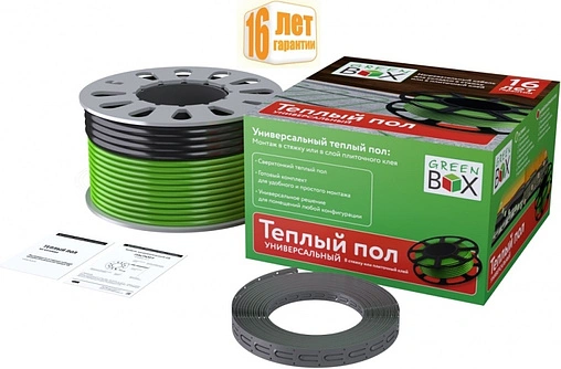Теплый пол (нагревательный кабель) Green Box GB 980Вт 6,5 - 8,9м² 100035655700
