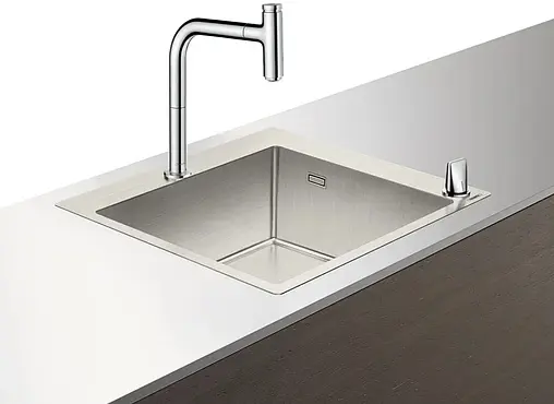 Мойка кухонная с встроенным смесителем Hansgrohe C71-F450-06 55x50 хром 43201000