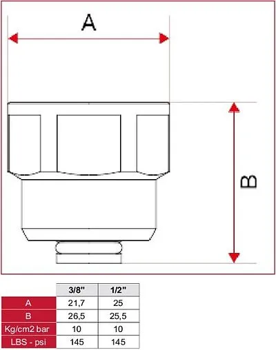 Клапан отсекающий ½&quot;н x ½&quot;в Itap 3650012