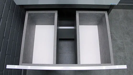 Тумба-умывальник напольный Айсберг Ева 60 белый/бетон DA5915T+4670142930044