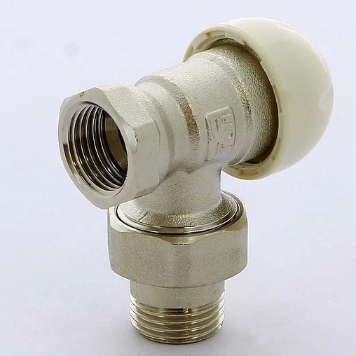 Вентиль запорный угловой ½&quot; в/н Tiemme 3330006