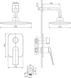 Душевая система со смесителем для душа Lemark Allegro белый/хром LM5929CW Душевая система со смесителем для душа Lemark Allegro белый/хром LM5929CW, 2