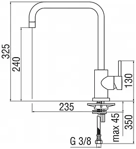 Смеситель для кухни Nobili OZ T7 хром OZ133/T7CR, 2