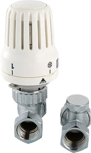 Комплект вентилей терморегулирующих прямых ½" в/н Valtec VT.046.N.04 Комплект вентилей терморегулирующих прямых ½" в/н Valtec VT.046.N.04