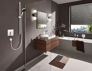 Смеситель для душа скрытого монтажа Hansgrohe Vivenis белый матовый 75615700, 4