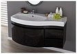 Тумба-умывальник подвесная Aquanet Опера 115 L чёрный 00169612+00169398