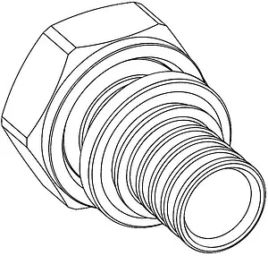 Муфта аксиальная с накидной гайкой 20мм x ¾"ек Rehau Rautitan 11691761001 Муфта аксиальная с накидной гайкой 20мм x ¾"ек Rehau Rautitan 11691761001, 2