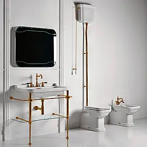 Унитаз-компакт с высоким бачком Kerasan Waldorf белый Унитаз-компакт с высоким бачком Kerasan Waldorf белый, 5