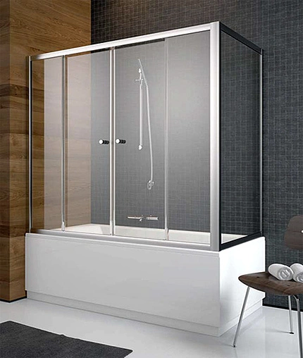 Шторка на ванну 1700мм прозрачное стекло Radaway Vesta DWD 170 203170-01