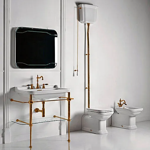 Унитаз-компакт с высоким бачком Kerasan Waldorf белый