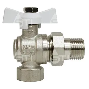 Кран шаровый с американкой угловой ½&quot;в x ½&quot;н STI 01.05.20015, 2