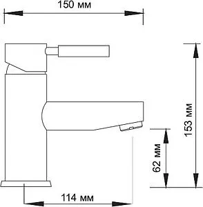 Смеситель для раковины Wasserkraft Wern хром матовый 4203 Смеситель для раковины Wasserkraft Wern хром матовый 4203, 2