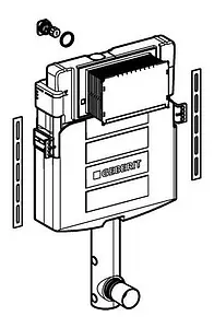 Смывной бачок скрытого монтажа Geberit Sigma 12 109.300.00.5 Смывной бачок скрытого монтажа Geberit Sigma 12 109.300.00.5, 4
