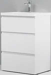 Тумба-умывальник напольная Am.Pm Gem S 60 белый M91FSX0602WG+M90WCC0602WG, 1