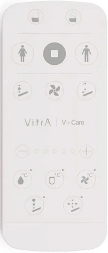 Унитаз подвесной с электронной крышкой биде VitrA V-Care Prime белый 7232B403-6217