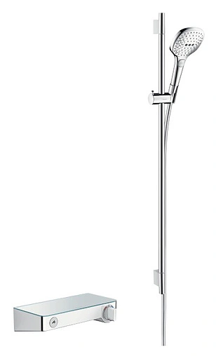 Душевая стойка с термостатом Hansgrohe ShowerTablet Select 300/Raindance Select E120 3jet 90см/Combi хром 27027000