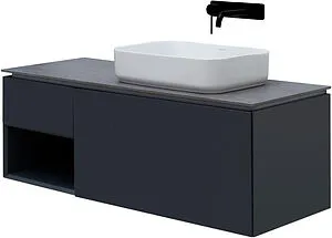 Тумба под умывальник подвесная Allen Brau Infinity 120 R антрацит 1.21008.AM Тумба под умывальник подвесная Allen Brau Infinity 120 R антрацит 1.21008.AM, 1