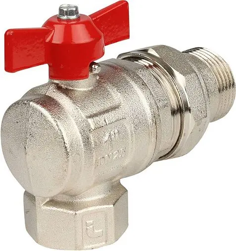 Кран шаровый с американкой угловой 1"в x 1"н Itap Ideal 2980100 Кран шаровый с американкой угловой 1"в x 1"н Itap Ideal 2980100