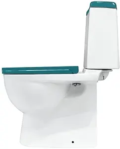 Унитаз-компакт Sanita Luxe Best Color Sea белый/бирюзовый WC.CC/Best/2-DM/TUR.G/S1 Унитаз-компакт Sanita Luxe Best Color Sea белый/бирюзовый WC.CC/Best/2-DM/TUR.G/S1, 4