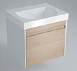 Тумба-умывальник подвесная Kerama Marazzi Buongiorno 60 дуб сонома/белый BGN.60.1\OAK+BG.wb.60