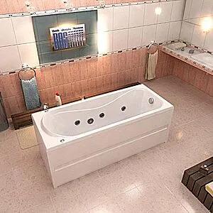 Панель для ванны фронтальная Bas Стайл 160 белый Э 00034 Панель для ванны фронтальная Bas Стайл 160 белый Э 00034, 3