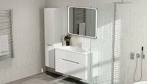 Зеркало с подсветкой Jorno Modul 97 белый Mоl.02.92/W Зеркало с подсветкой Jorno Modul 97 белый Mоl.02.92/W, 5