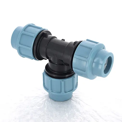 Тройник компрессионный соединительный 25мм x 25мм x 25мм Unidelta 1005025000