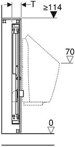 Инсталляция для писсуара Geberit GIS 461.686.00.1, 3