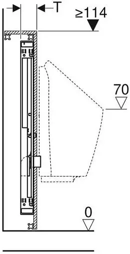 Инсталляция для писсуара Geberit GIS 461.686.00.1