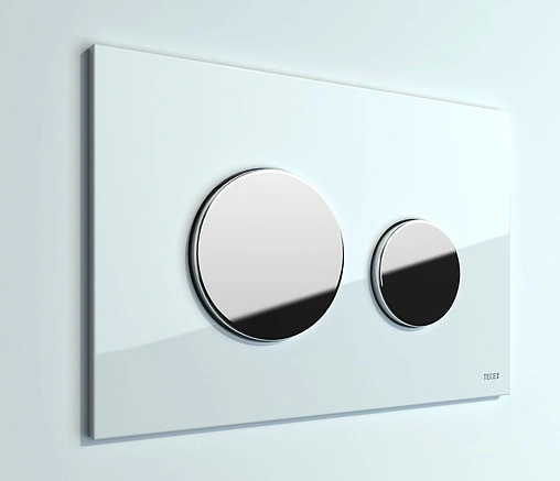 Клавиша смыва для унитаза TECEloop 9240627 рамка/белый, кнопки/хром глянцевый