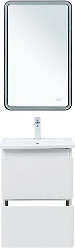 Тумба под умывальник подвесная Aquanet Эмбер 50 белый матовый 00330463