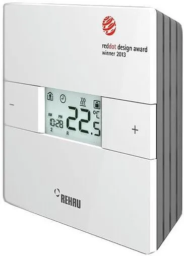 Проводной комнатный терморегулятор НЗ 24В Rehau Nea HT белый 13370241001