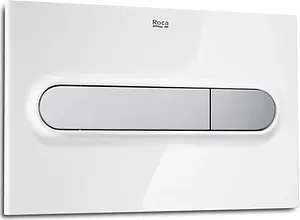 Клавиша смыва для унитаза Roca PL-1 890095005 кнопки/хром матовый, панель/белый глянцевый Клавиша смыва для унитаза Roca PL-1 890095005 кнопки/хром матовый, панель/белый глянцевый, 1