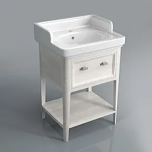 Тумба-умывальник напольная Kerama Marazzi Provence 60 декапе белый PR.60\WHT+Po.wb.60 Тумба-умывальник напольная Kerama Marazzi Provence 60 декапе белый PR.60\WHT+Po.wb.60, 1