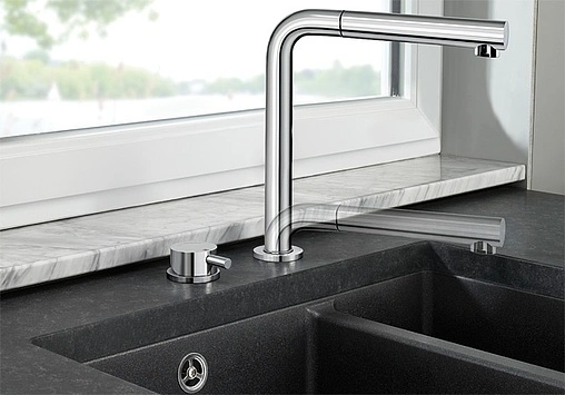 Смеситель для кухни с выдвижным изливом Blanco Periscope-S-F II хром 516671