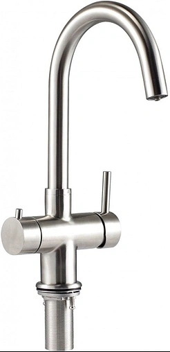 Смеситель для кухни с подключением к фильтру Swedbe Selene Carbo нержавеющая сталь 8240